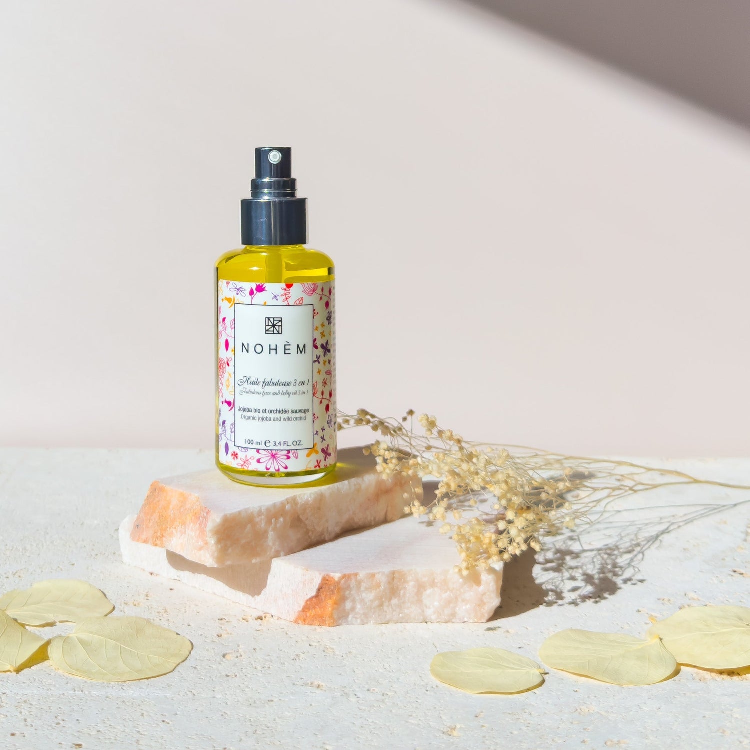 huile hydratante nohem au jojoba bio et a l'orchidee sauvage