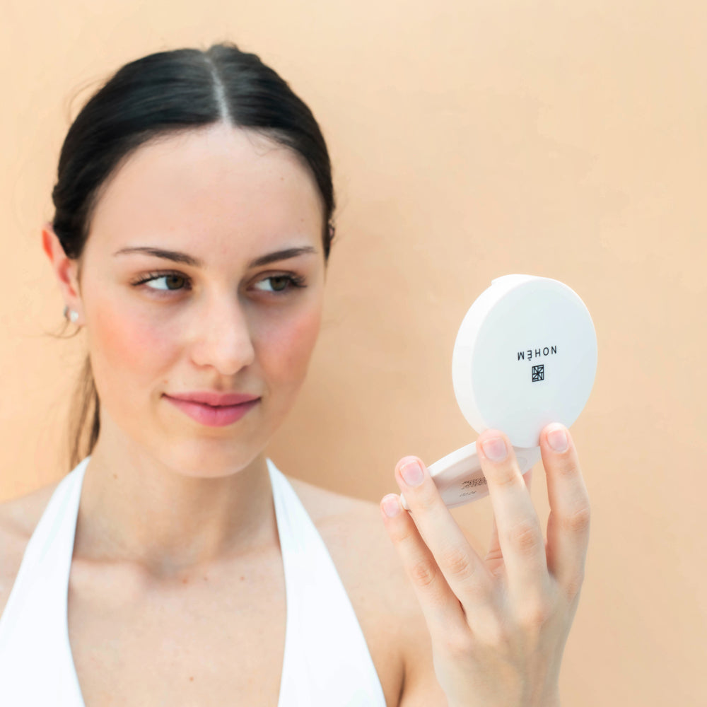 maquillage-soin poudre de teint aux ingrédients naturels