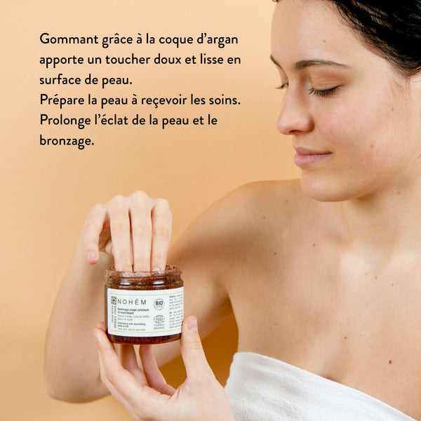 gommage corps à l'argan