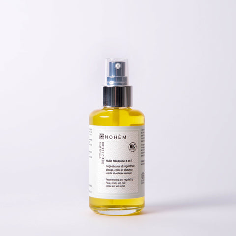 huile hydratante visage corps et cheveux