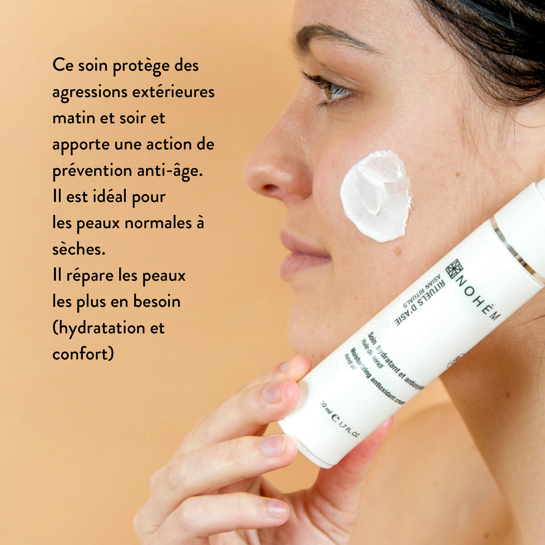 soin visage hydratant et antioxydant