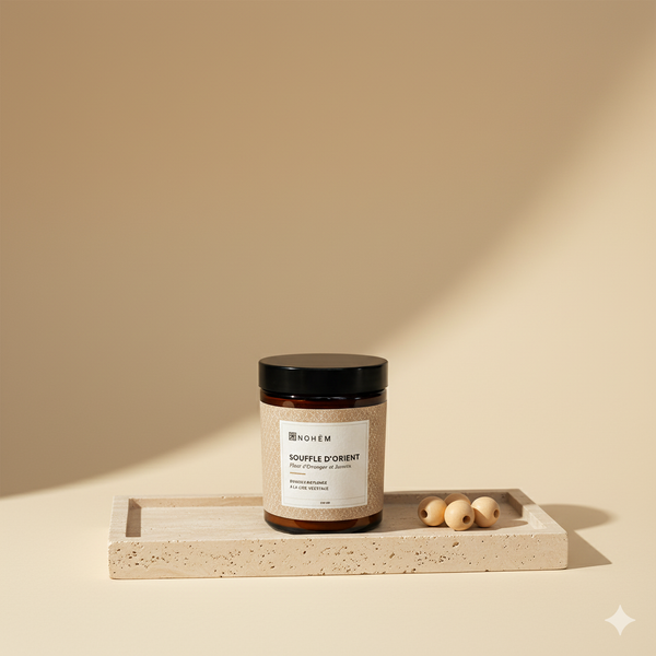 bougie fleur oranger 