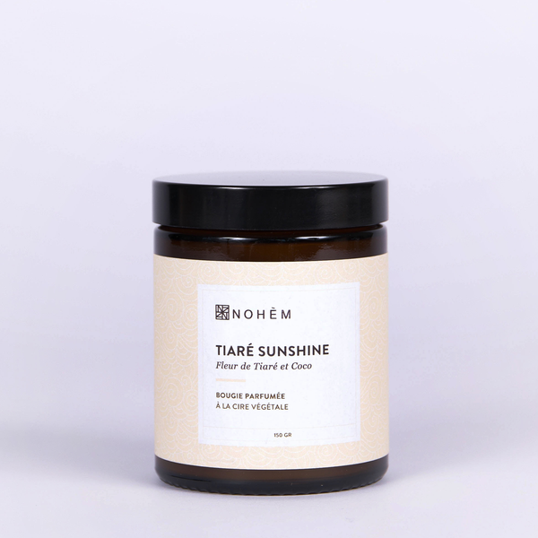 bougie parfumée à la fleur de Tiaré et coco en cire végétale