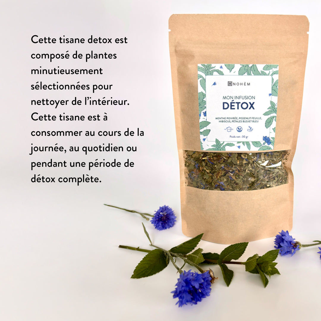 infusion detox menthe et pissenlit