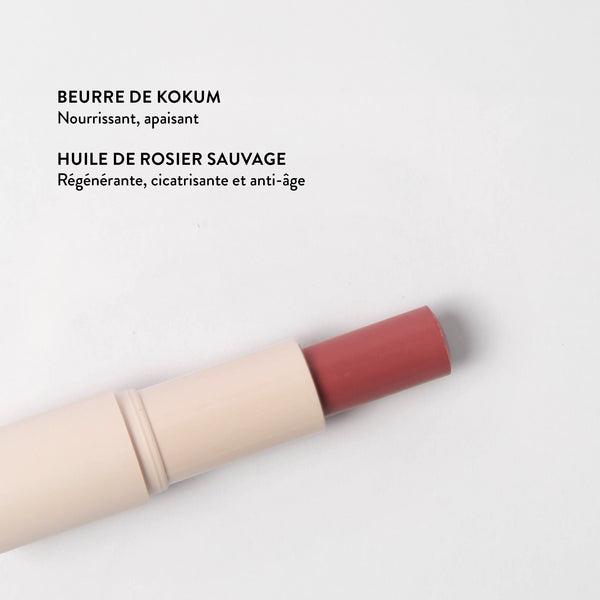 baume lèvre coloré rose naturel