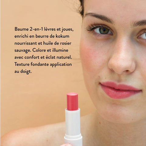 baume lèvre teinté rose 