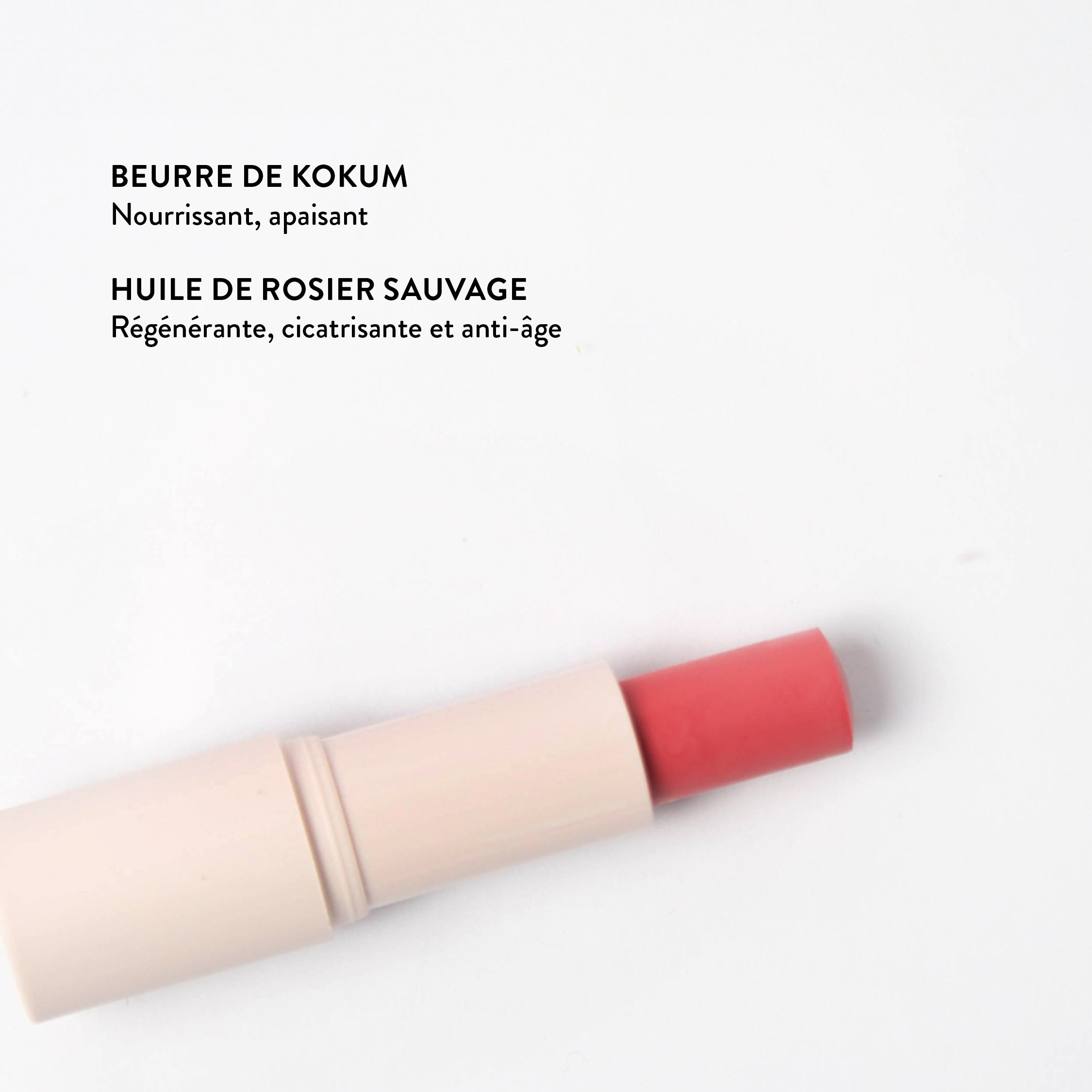 Baume à lèvres teinté rose