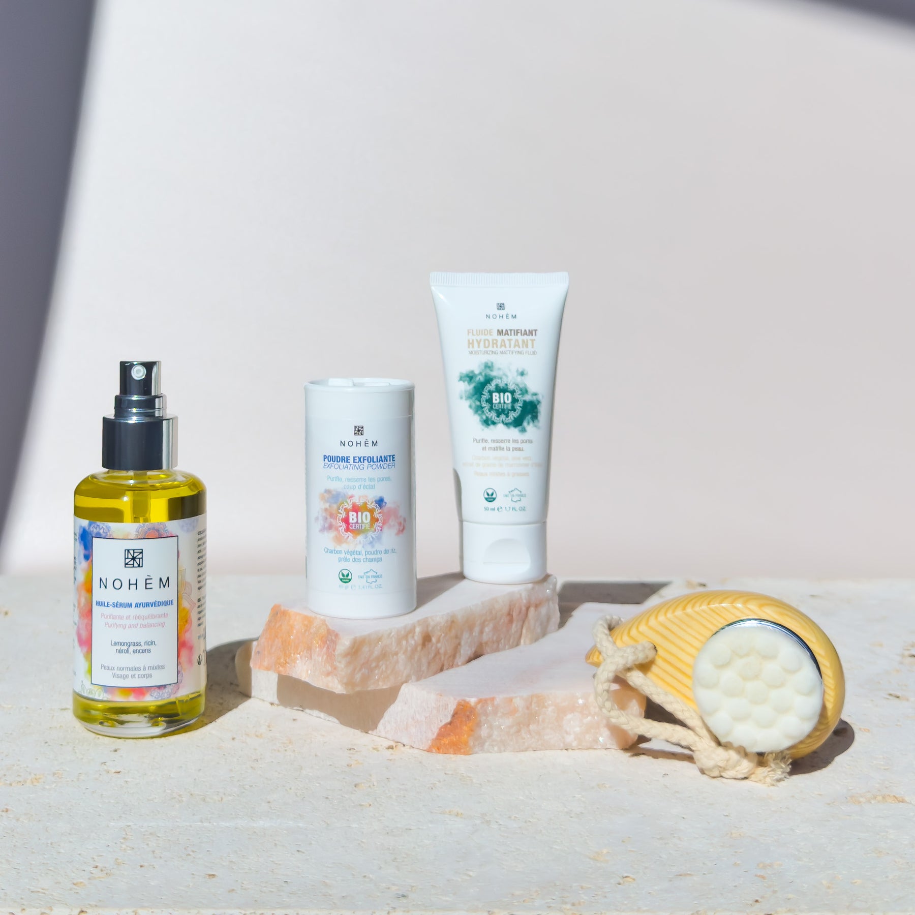 Gamme de soin inspiree de l'inde pour les peaux mixtes à grasses