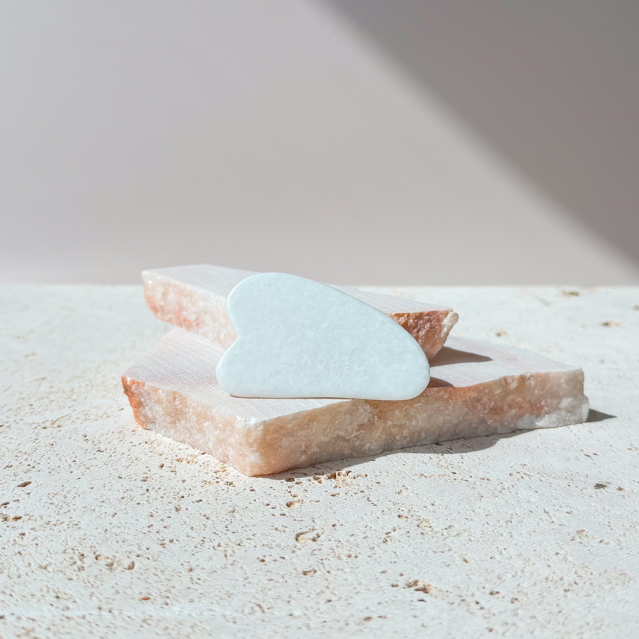 Gua Sha jade blanc