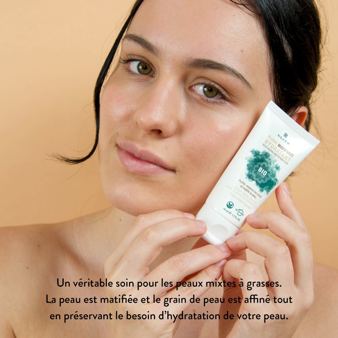 creme hydratante et matifiante visage