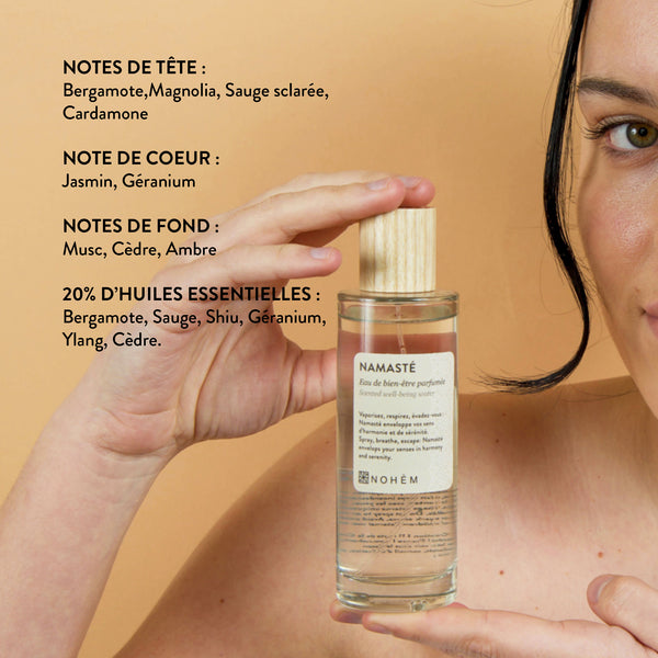 note eau de bien etre namaste