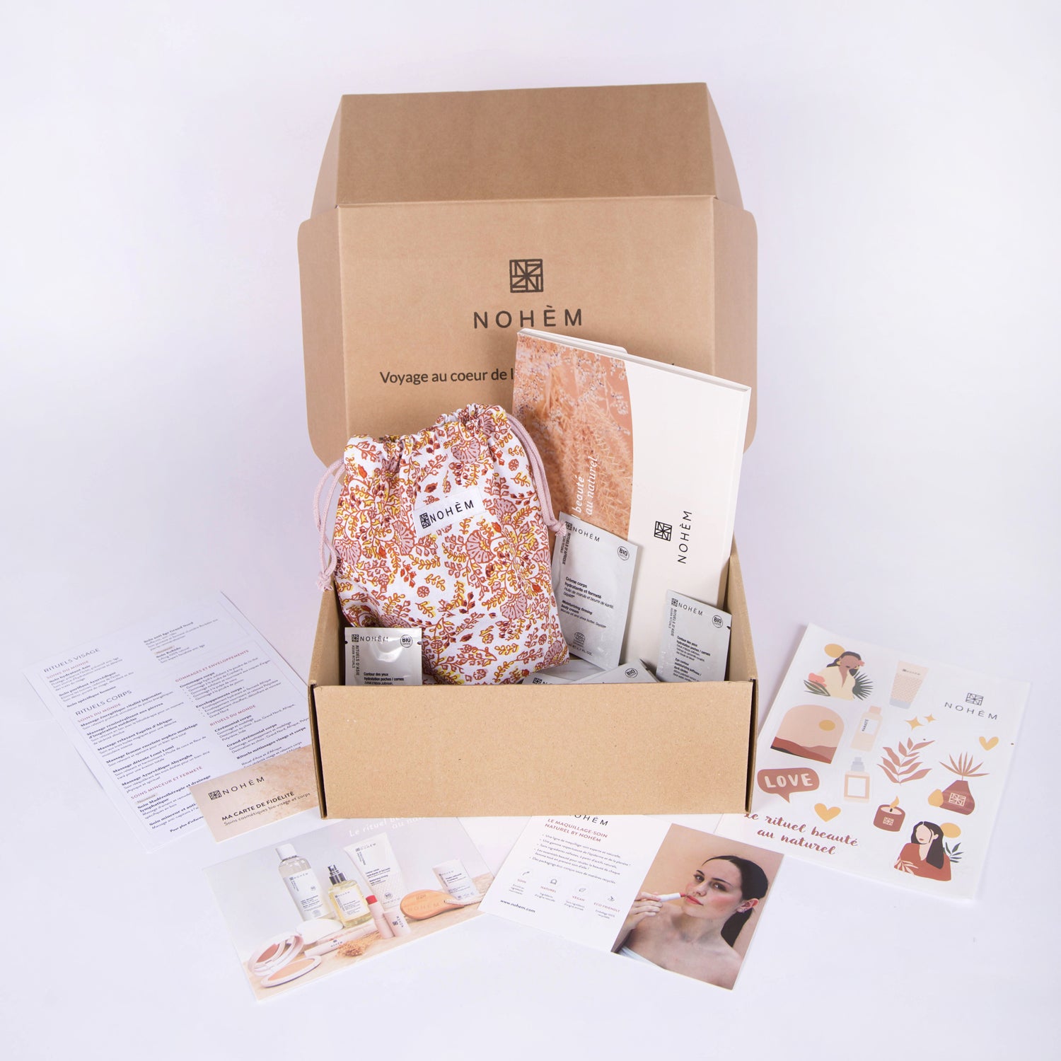 kit d'échantillons pour découvrir les soins nohem